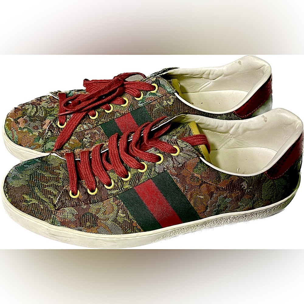 Gucci Floral Jacquard Ace Sneakers